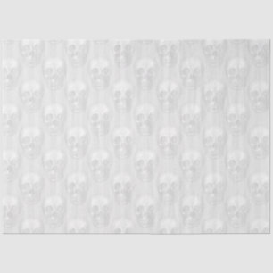 Papel De Seda Diseño de la serie de cráneos florales rosados 7