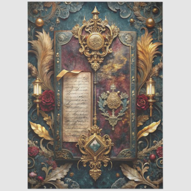 Papel De Seda Diseño de la serie de diarios basura gótica 17 (Anverso)