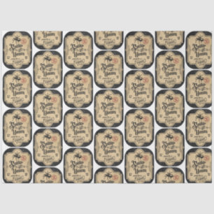 Papel De Seda Diseño de la serie de etiquetas apotecológicas y p