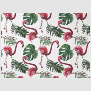 Papel De Seda Diseño de la serie de flamencos con acuarela color