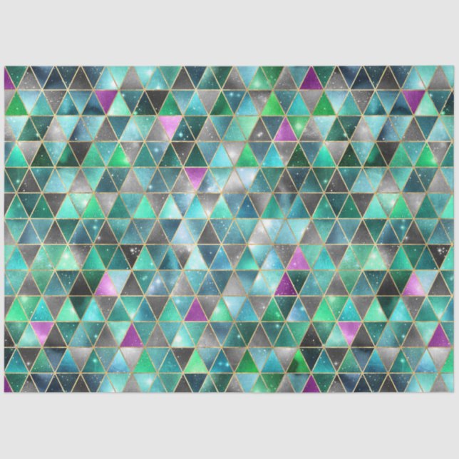 Papel De Seda Diseño de la serie de galaxias isométricas 15 (Anverso)