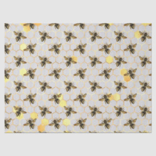 Papel De Seda Diseño de la serie de girasoles y abejas siete