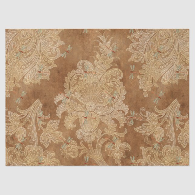 Papel De Seda Diseño de la serie de girasoles y libagonflies 15 (Anverso)