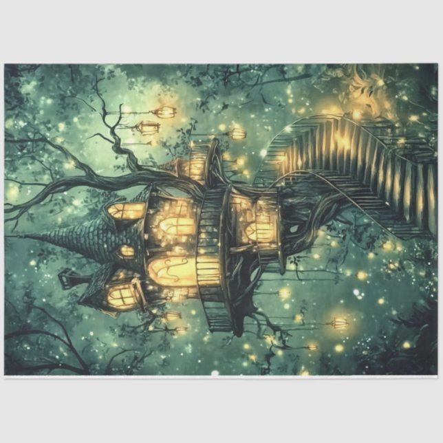 Papel De Seda Diseño de la serie de hadas de los bosques de esme (Anverso)