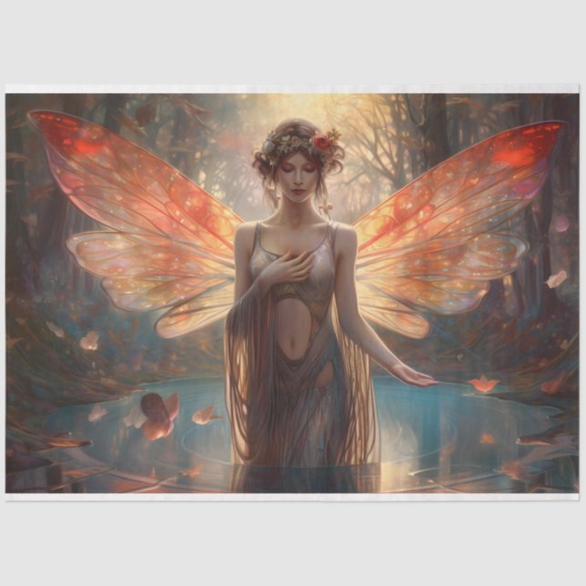 Papel De Seda Diseño de la serie de hadas mística 8 (Anverso)