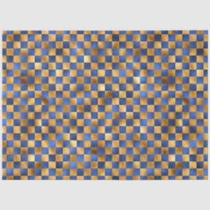 Papel De Seda Diseño de la serie de lujo azul y oro 12