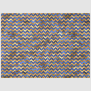 Papel De Seda Diseño de la serie de lujo azul y oro 14