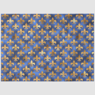 Papel De Seda Diseño de la serie de lujo azul y oro 19