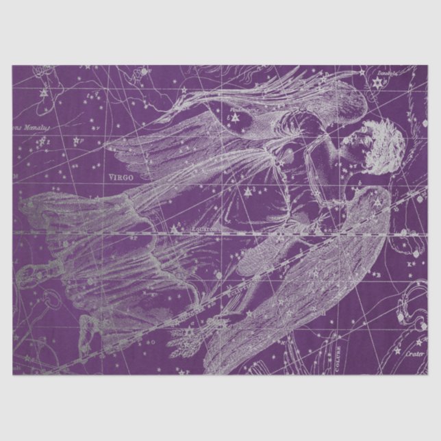 Papel De Seda Diseño de la serie de mapas de estrellas de galaxi (Anverso)