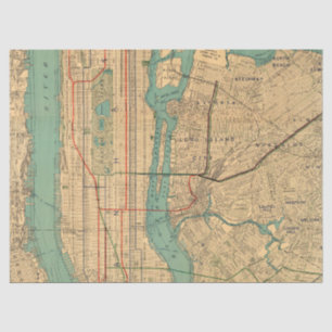 Papel De Seda Diseño de la serie de mapas de la ciudad 5