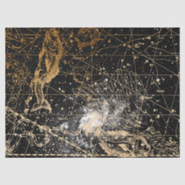 Papel De Seda Diseño de la serie de mapas estelares de galaxias 