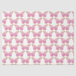 Papel De Seda Diseño de la serie de mariposas purpurina 10