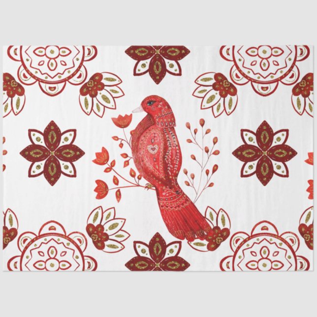 Papel De Seda Diseño de la serie de mosaicos nórdicos 20 para Na (Anverso)