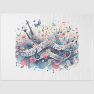 Papel De Seda Diseño de la serie de notas musicales 5