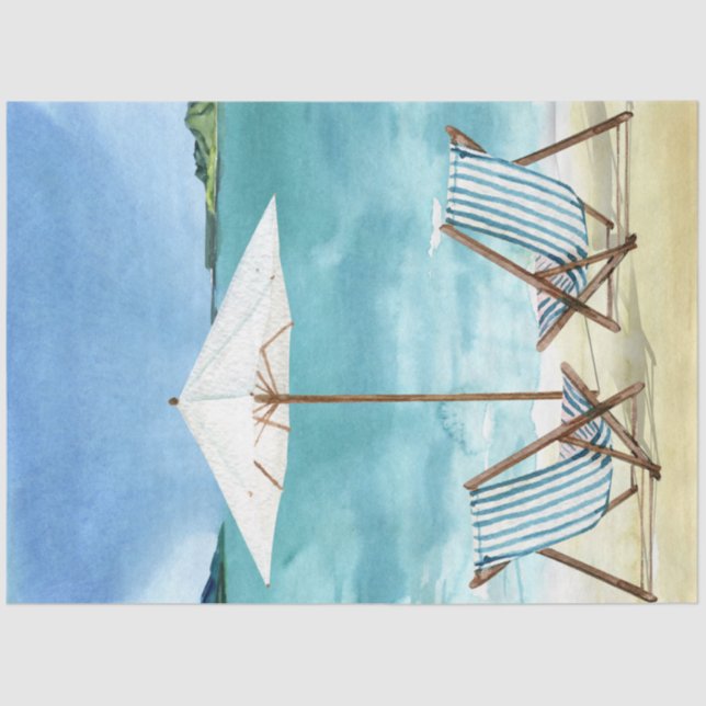 Papel De Seda Diseño de la serie de paisajes acuáticos 1 (Anverso)