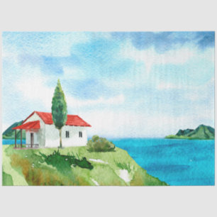 Papel De Seda Diseño de la serie de paisajes acuáticos 3