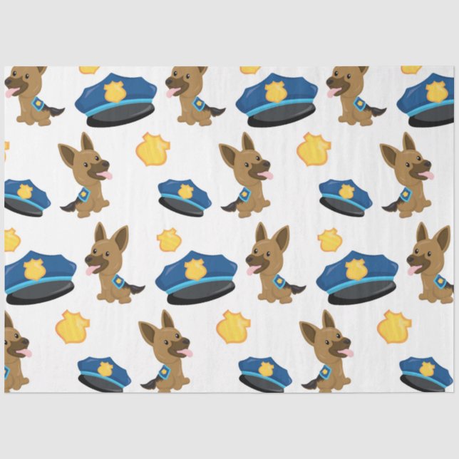 Papel De Seda Diseño de la serie de policía 6 (Anverso)