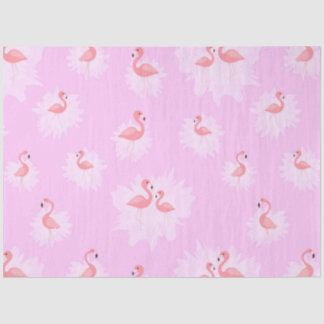 Papel De Seda Diseño de la serie de Vibes Tropicales Flamingo 16