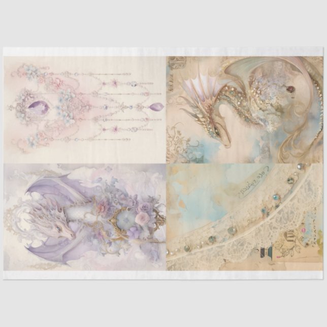 Papel De Seda Diseño de la serie Dragon 11 (Anverso)