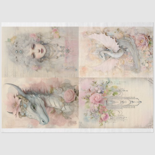 Papel De Seda Diseño de la serie Dragon 12 (Anverso)