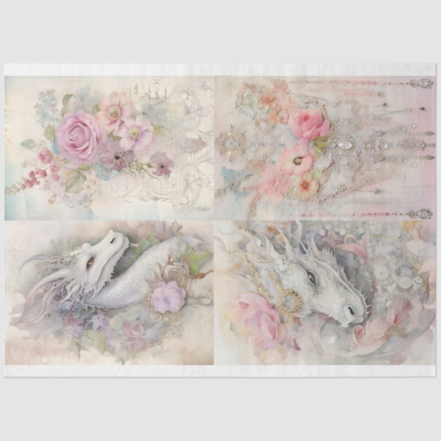 Papel De Seda Diseño de la serie Dragon 9 de Victoria (Anverso)