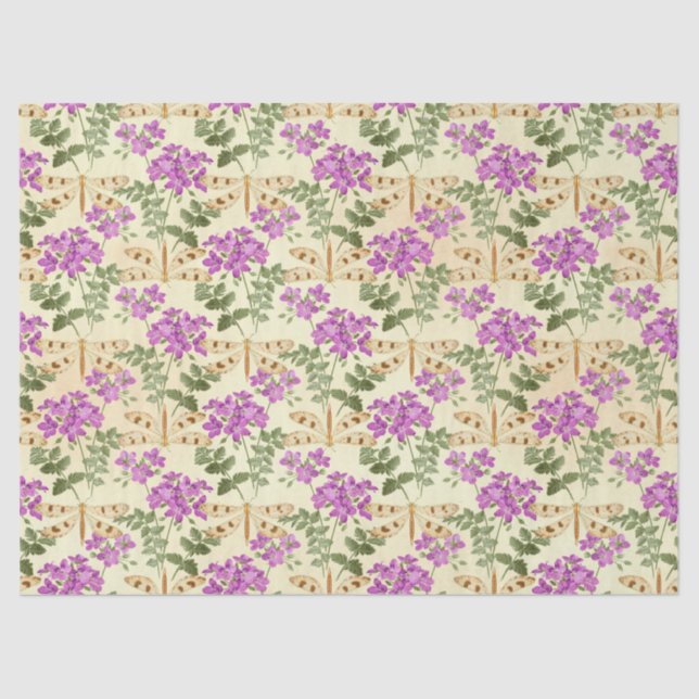 Papel De Seda Diseño de la serie Dragonflies 10 (Anverso)