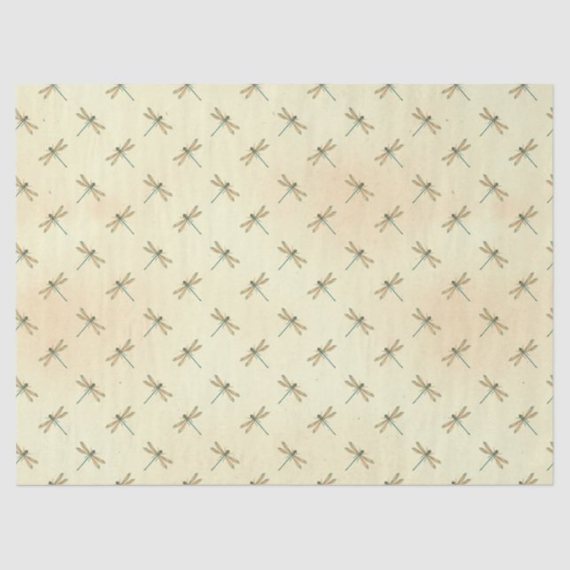 Papel De Seda Diseño de la serie Dragonflies 9 (Anverso)