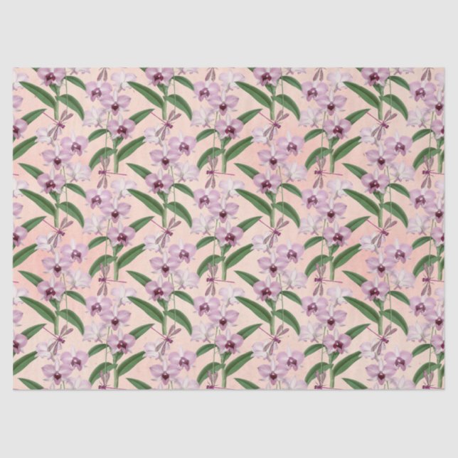 Papel De Seda Diseño de la serie Dragonflies de época 13 (Anverso)