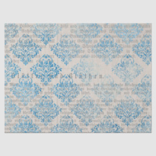Papel De Seda Diseño de la serie Ephemera Blue Paper 6