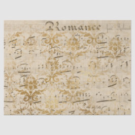 Papel De Seda Diseño de la serie Ephemera Gold 10