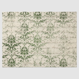 Papel De Seda Diseño de la serie Ephemera Green Paper 1