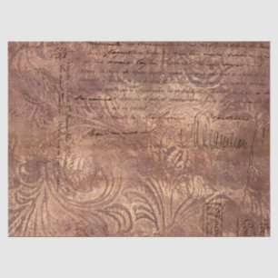 Papel De Seda Diseño de la serie Ephemera Rosa Gold 15