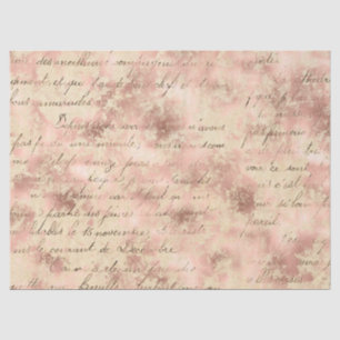 Papel De Seda Diseño de la serie Ephemera Rosa Gold 19