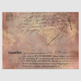 Papel De Seda Diseño de la serie Ephemera Rosa Gold 20