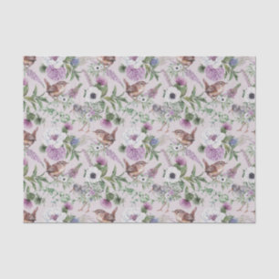 Papel De Seda Diseño de la serie Escocesa Floral y Tartán 11