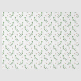 Papel De Seda Diseño de la serie Eucalipto Acuarela 11