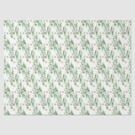 Papel De Seda Diseño de la serie Eucalipto Acuarela 2