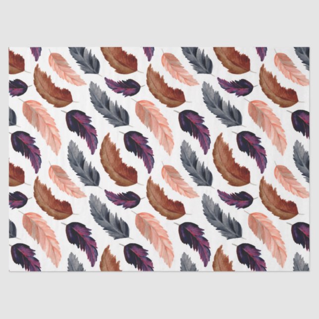 Papel De Seda Diseño de la serie Feather 1 (Anverso)