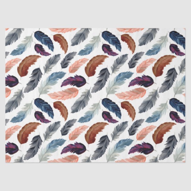 Papel De Seda Diseño de la serie Feather 5 (Anverso)