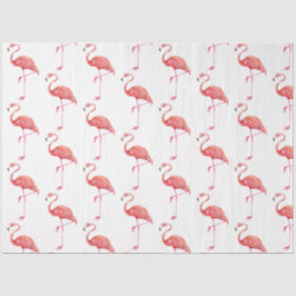 Papel De Seda Diseño de la serie Flamingo de color de agua 1