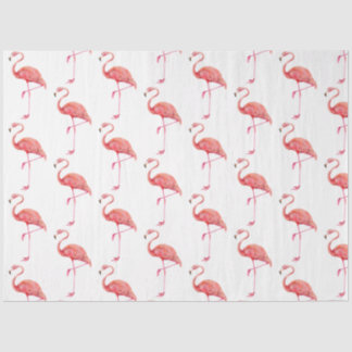 Papel De Seda Diseño de la serie Flamingo de color de agua 1
