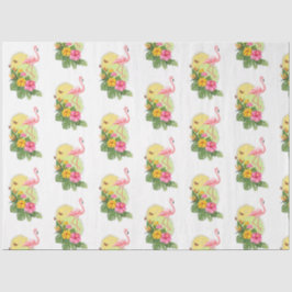 Papel De Seda Diseño de la serie Flamingo tropical 11