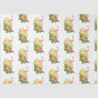 Papel De Seda Diseño de la serie Flamingo tropical 11