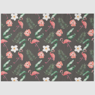 Papel De Seda Diseño de la serie Flamingo tropical 18