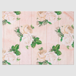 Papel De Seda Diseño de la serie floral deslucida melocotón 8
