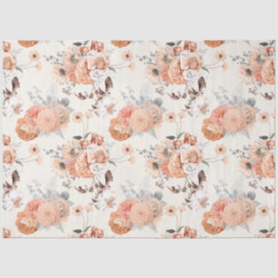 Papel De Seda Diseño de la serie floral melocotón 8
