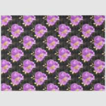 Diseño de la serie floral púrpura y dorada 16