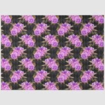 Diseño de la serie floral púrpura y dorada 17