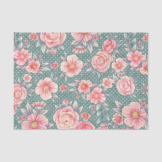 Papel De Seda Diseño de la serie floral rosa Meraki 15