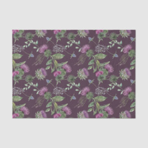 Papel De Seda Diseño de la serie floral y de tartán escocés 2